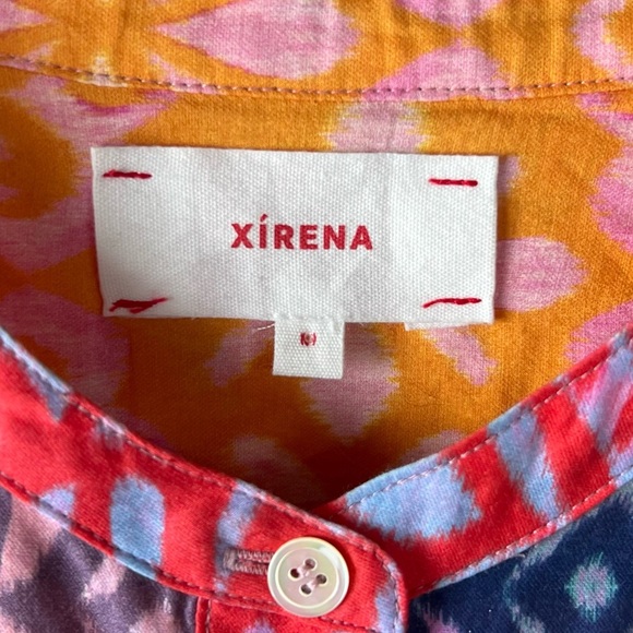 NWOT XiRENA Fiesta Huntley Crew Neck Long Sleeve Blouse Cotton Silk Boho Medium - Picture 7 of 13